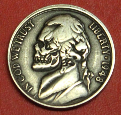 Hobo nickel skull real - hobo,