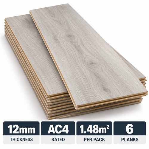 Light grey oak - grey, laminate