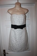 H&M Ivory Lace Dress Size 8