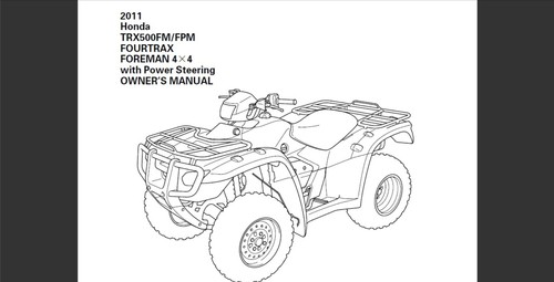 2011 honda trx500fm fpm - 2011,