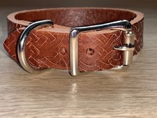 Tan dog collar celtic - collar,