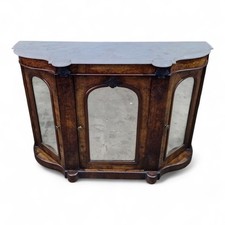 Victorian marble top credenza - top,