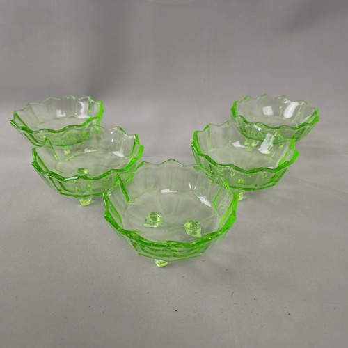 Vintage art deco green uranium - green,