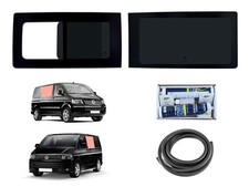 Left Opening Right Fixed Tint Windows Fitting Kit for VW Transporter T5 (03-15)