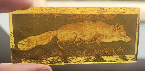 Foxes stained glass fox kiln - stained,