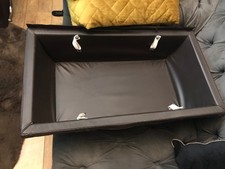 Vintage Silver Cross Dolls twin  Oberon Pram Interior Bed Liner unit  BROWN