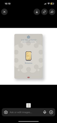Royal mint britannia - britannia, 1g