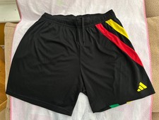 Adidas Jamaica Aeroready Black Football Shorts Size XL Worn Once Mint Condition