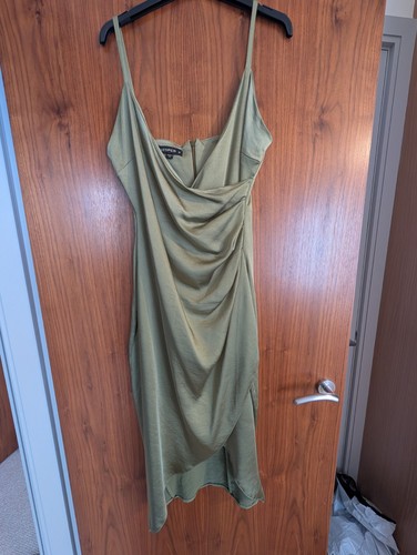 Vesper olive green midi - olive, dress
