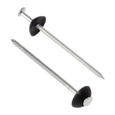 Corrugated Sheet Fixing Nails Galvanised Steel Roof Walkway Shelter 50 Pack