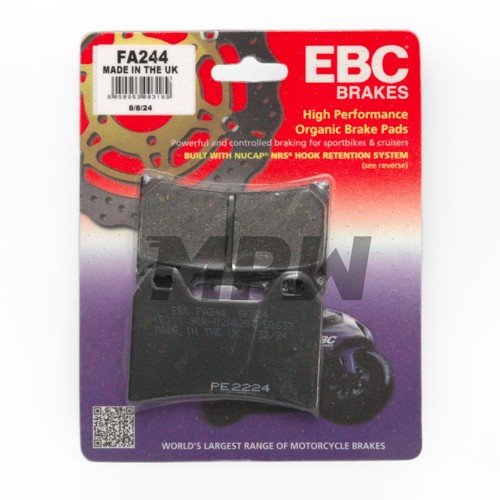 Ebc fa244 organic brake pads - ebc,