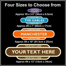 British Rail, Railway Station style, House, Replica Totem Signs