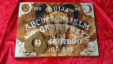 Wooden Ouija Board Goat Skull