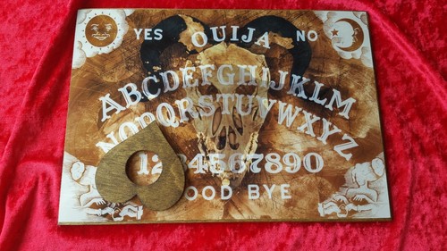 Wooden ouija board - wooden, goat