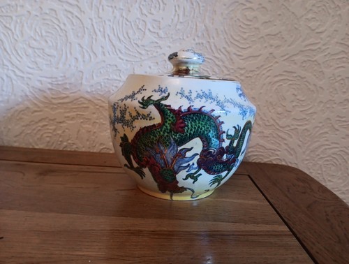 1920 bursley ware dragon - bursley, pot