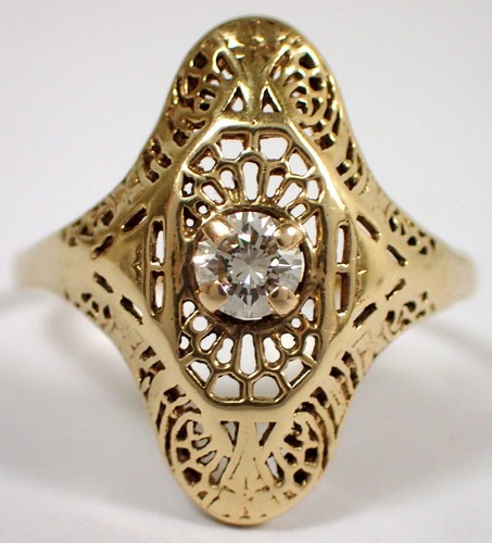 Estate antique art deco solid - art,
