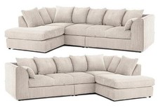 XL JUMBO CORD CORNER SOFA SET