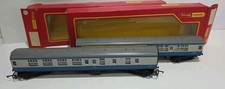 Tri ang Hornby Coaches x 2 R727 - R728 In Blue. 35024 & 15865. 