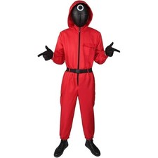 Kid Adult Squid Red Jumpsuit