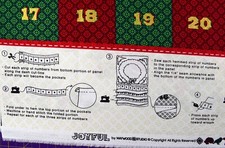 Wreath fabric advent calendar