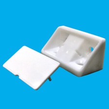 10x White Plastic Mini Corner
