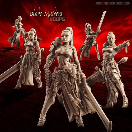Blade maidens troops raging - blade, maidens-troops-raging