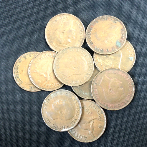 Australian penny coin george - -,