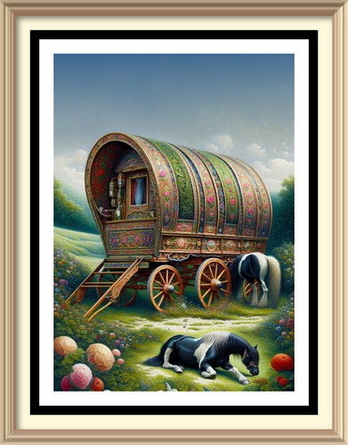 Landscape painting wall art - landscape,