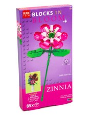 Blocks bloom zinnia pink - zinnia,