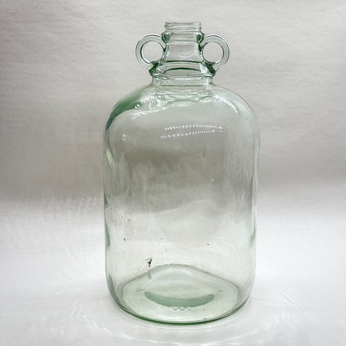 Vintage large glass demijohn - vintage,