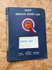 BMC Austin 1800 body Service Parts List Catalogue