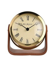 Wm Widdop Gold Mantel Clock