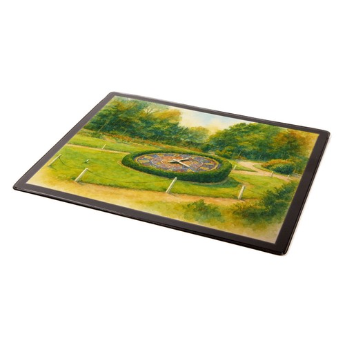 Mouse mat floral - mat, clock