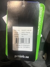 Projob workwear cargo trousers size 54