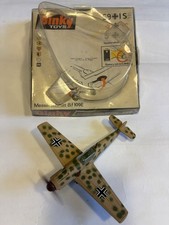 DIECAST DINKY TOYS LUFTWAFFE MESSERSCHMITT BF109 WW2 FIGHTER PLANE WORKING MOTOR