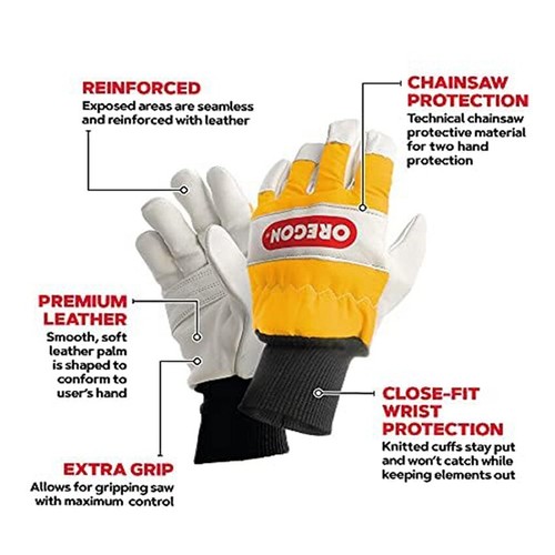 Oregon leather chainsaw safety - leather,