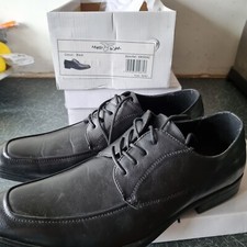 Black Leather Shoes Size 9