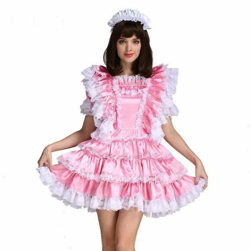 Sissy girl maid - maid, satin