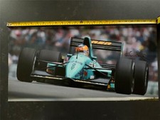 Karl Wendlinger 24"x12" signed photo March CG911-Ilmor V10 Spa Belgian GP 1992