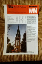 Wumag Hydraulic Platforms Elevant Lift Brochure Magazine Datasheet