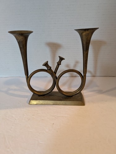 Vintage brass french horn - brass,
