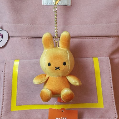 Miffy orange bunny plush - miffy,