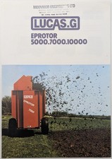 Original Lucas G Eprotor Slurry Spreader Single Sheet Brochure, c 1990's