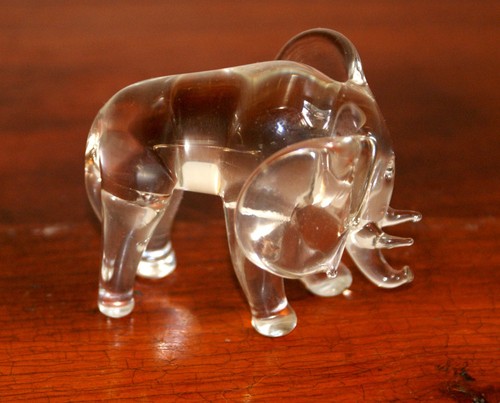 Clear hand blown - clear, murano