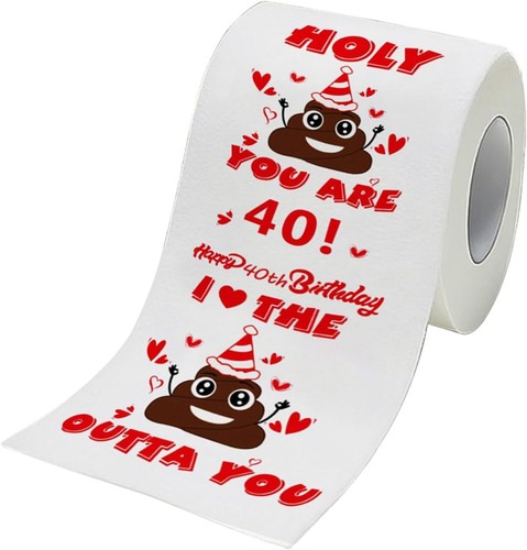 40th birthday novelty toilet - novelty,
