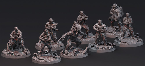Predator resin miniature set - predator,