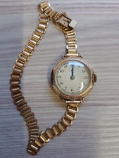RARE Vintage Walz Gold Double 10 Mikron Ladies Wrist Watch Spares/Repair