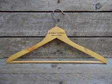 Vintage Original Made in Sweden Wooden Clothes Trouser Suit Hanger