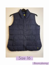 Size 16 Joules Navy Gilet Body Warmer Vest Warm  Winter Autumn Soft
