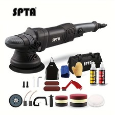 SPTA 5" 780W Dual Action Car Polisher Orbital Buffer Machine with 6" Polish Pads